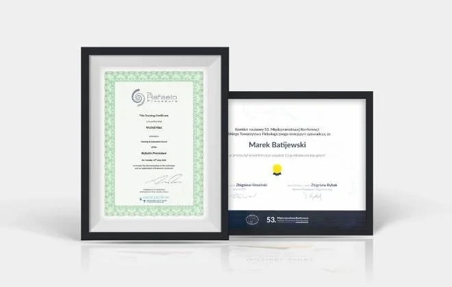 See our certificates