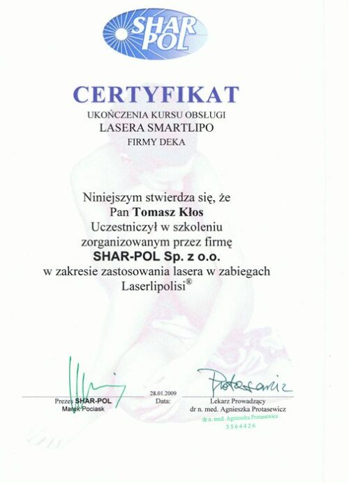 certyfikat-liposukcja-laserowa